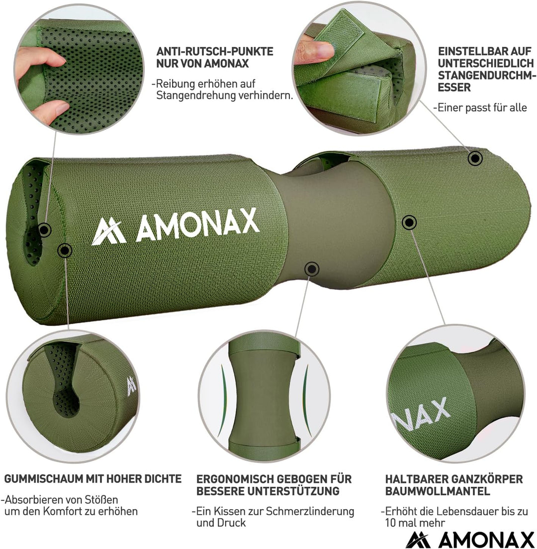 Amonax langhantel polster, extra dicke nackenpolster langhantel- Barbell Pad nackenschutz für hip th