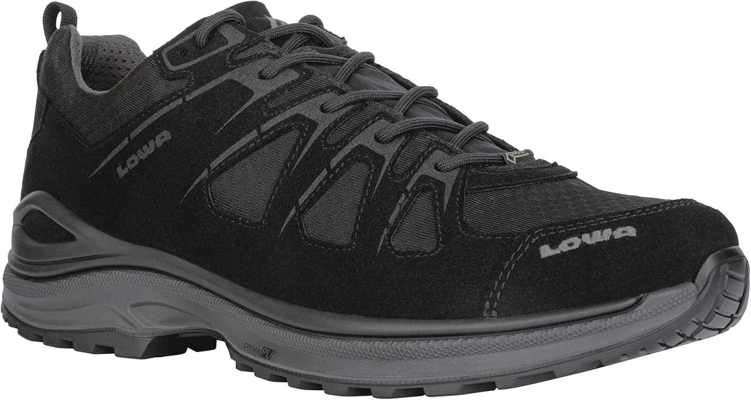 LOWA INNOX EVO GTX LO Unisex Wanderschuh Trekking Outdoor Goretex 310611 navy 46 EU Schwarz, 46 EU S