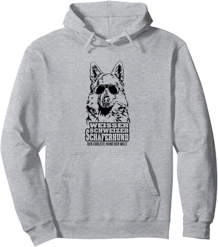Weisser Schweizer Schäferhund der coolste Hund der Welt Hunde Pullover Hoodie