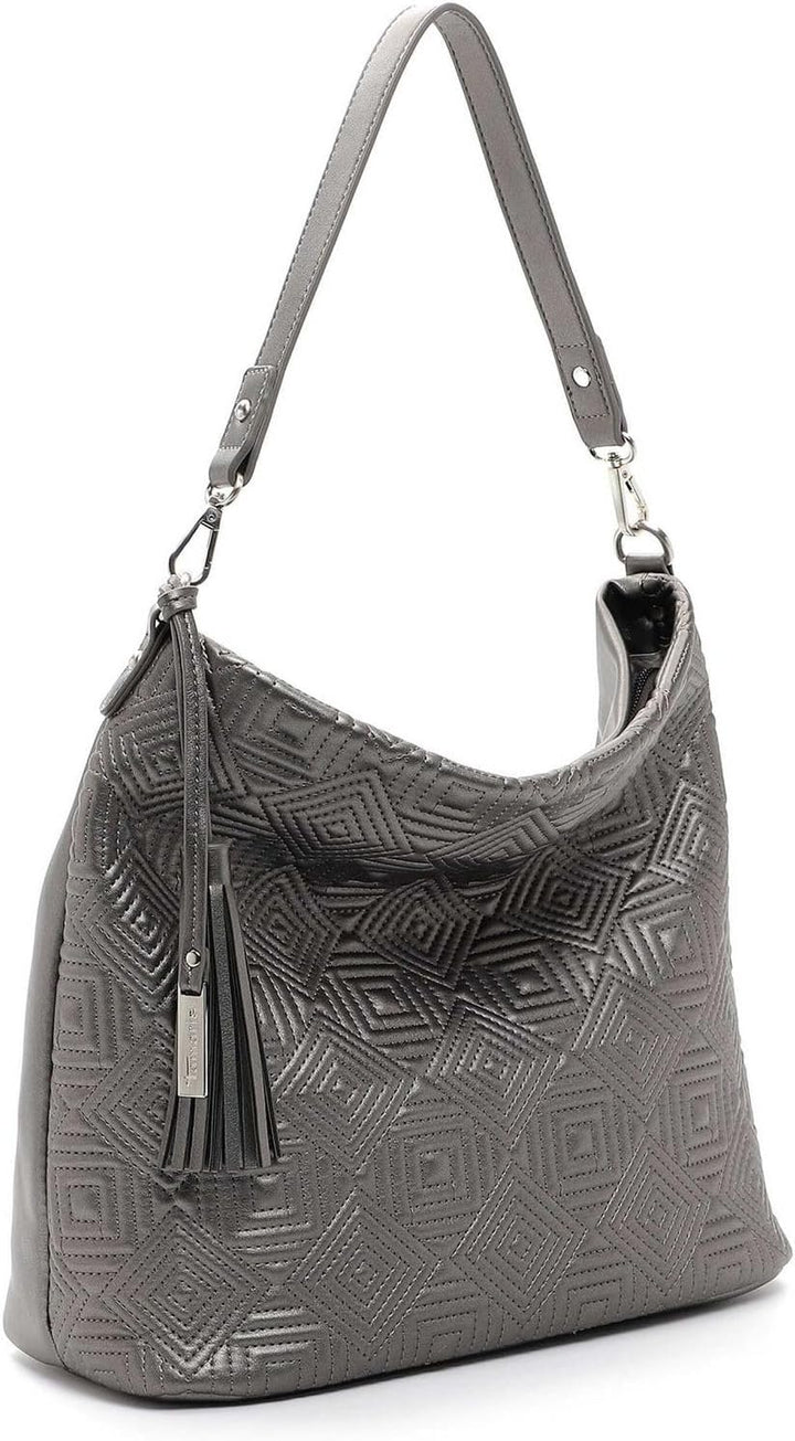 Tamaris Beutel Merle 32723 Damen Handtaschen Ornament Einheitsgrösse Darksilver, Einheitsgrö&#x