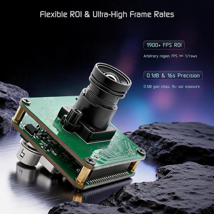 InnoMaker USB3 Vision Industriekamera IMX296 1,58 MP Monochrom Global Shutter, 1456x1088@60FPS, GenI