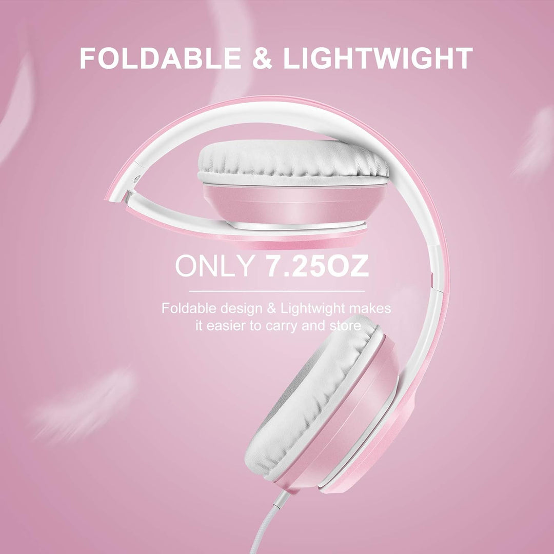 LORELEI X8 Over-Ear-Kopfhörer mit Mikrofon mit 1,45 m verwicklungsfreier Nylonschnur und 3,5-mm-Stec