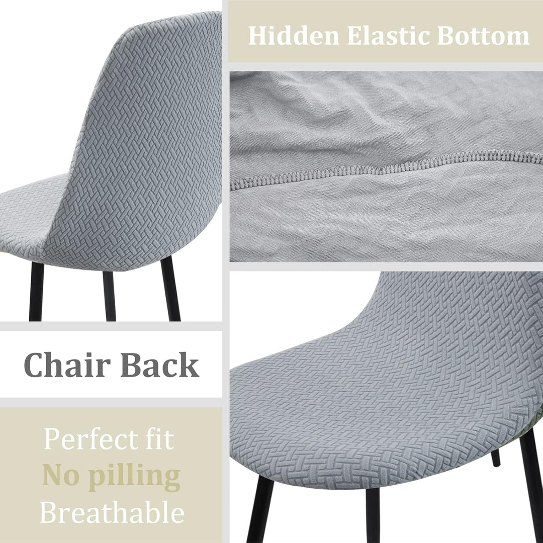 Jaotto Stuhlhussen 6er Set Strech, Esszimmerstühle Bezug Universal Waschbar Abnehmbare,Elegante Stuh