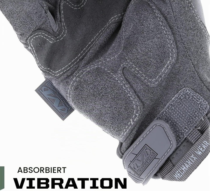 Mechanix Wear: M-Pact Wolf Grau Taktische Arbeitshandschuhe – Berührungsfähig, Aufprallschutz, Absor