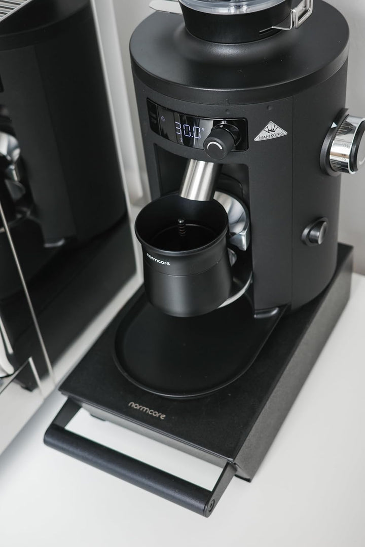 Normcore Espresso-Klopferschublade, Kaffee-Klopferbox mit stossdämpfender abnehmbarer Klopfstange un