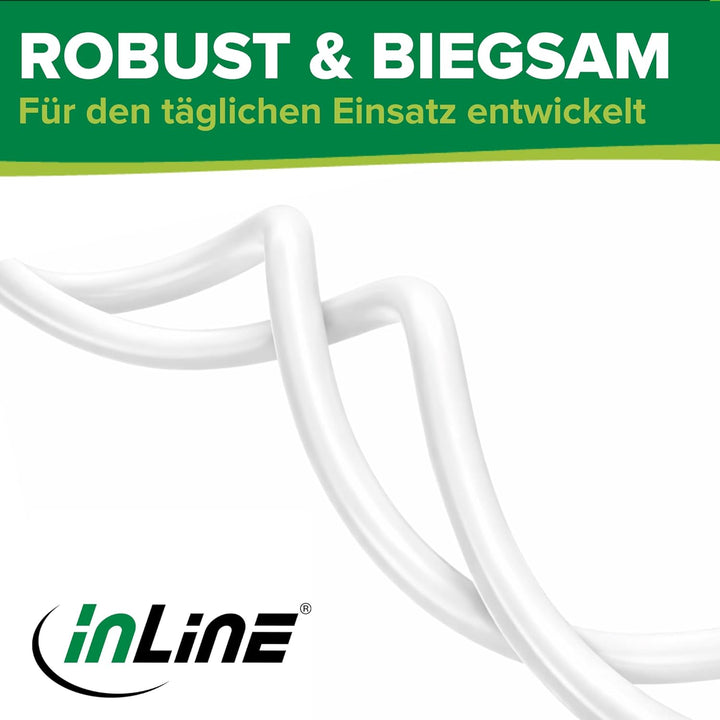 InLine Schutzkontakt-Verlängerungskabel CEE 7/7 für Innenbereich, GS-zertifiziert mit Kinderschutz,
