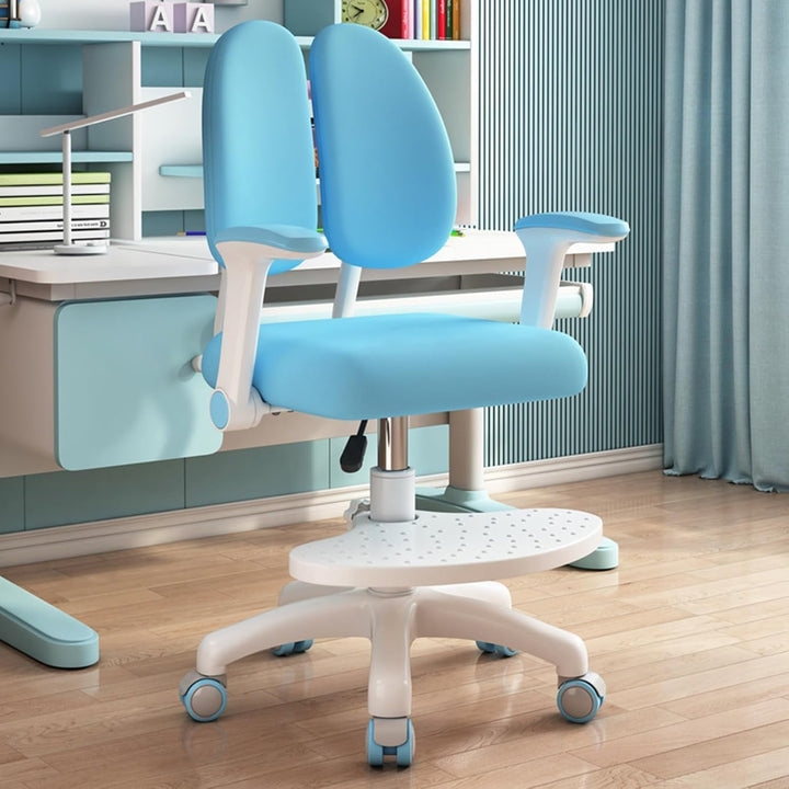 Kinder Schreibtischstuhl mit 360° Rädern, höhen- und tiefenverstellbar, ergonomisch Stabiler Lernstu