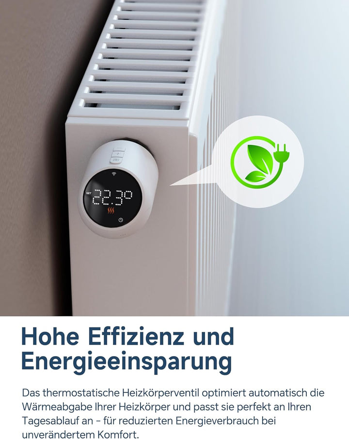 Beok Smart Heizkörperthermostat Zigbee Thermostat, Heizungsthermostat Digital Benötigt Tuya Gateway