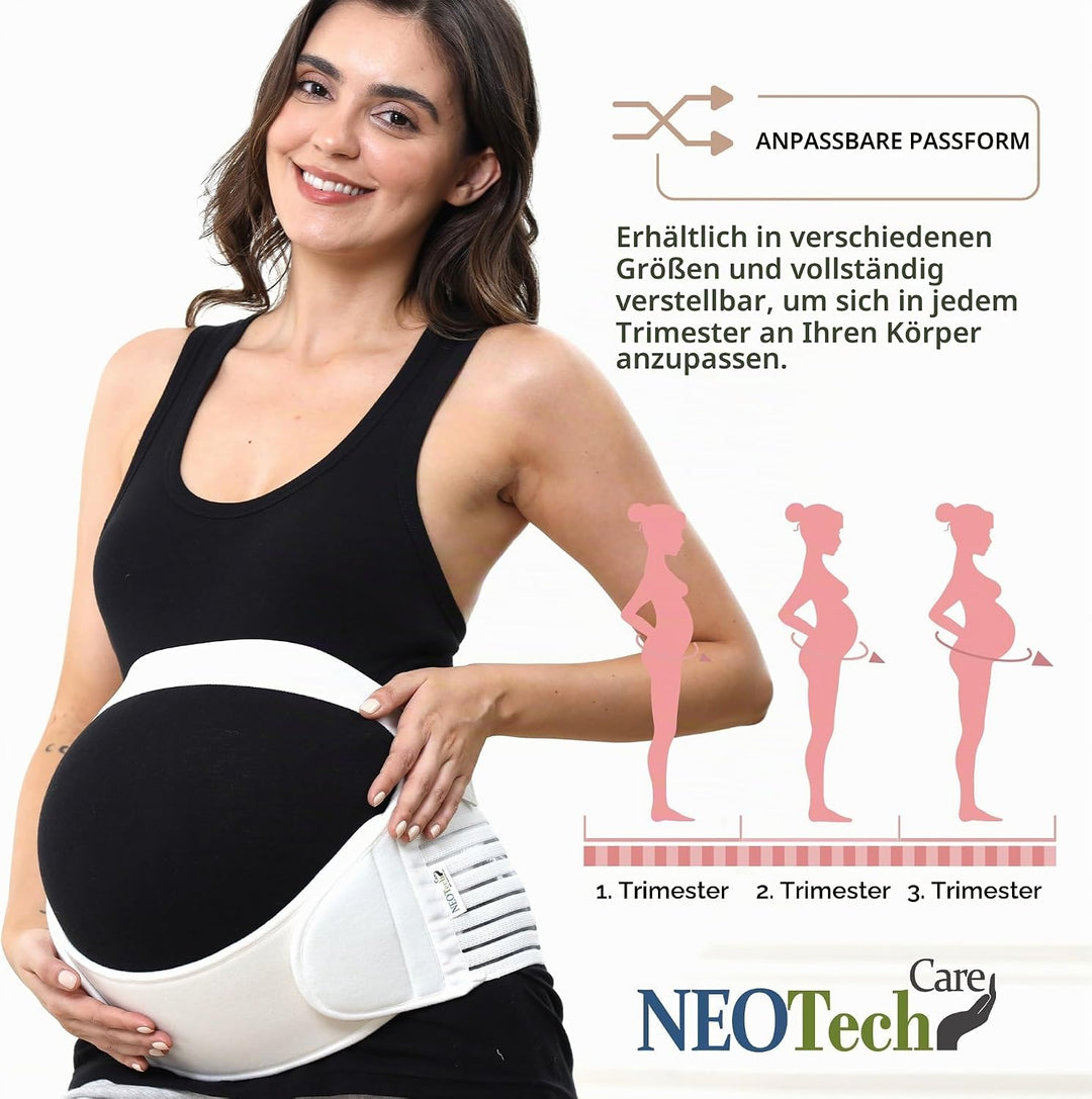 NEOtech Care - Bauchgurt für die Schwangerschaft - stützt Taille, Rücken &amp; Bauch - Schwangerschaftsg