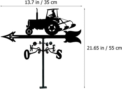 Cabilock Gartenpflock Aus Metall Wetterfahne Metall Weathervane Windrichtung Weather Vane Für Outdoo