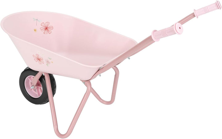 Little Dutch Schubkarre für Kinder Kinderschubkarre Metall - Fairy Garden rosa