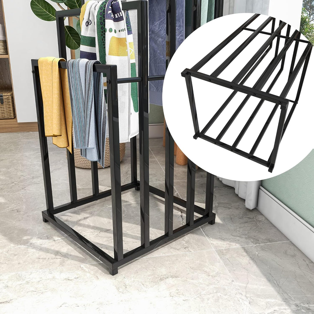 JURMERRY Freistehender Handtuchhalter Organizer für Bad- und Handtücher, Badezimmerzubehör (5 Tier,