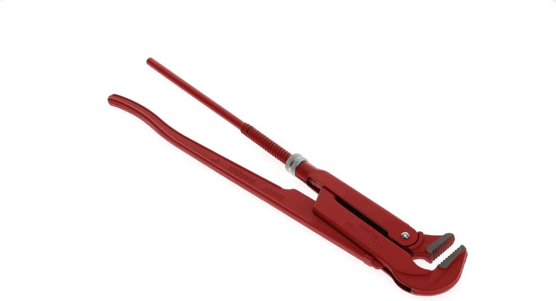 GEDORE red 90degree abgewinkelte Rohrzange, Spannweite 103 mm/3 Zoll, schwedisch, massiv, Zahnung ve