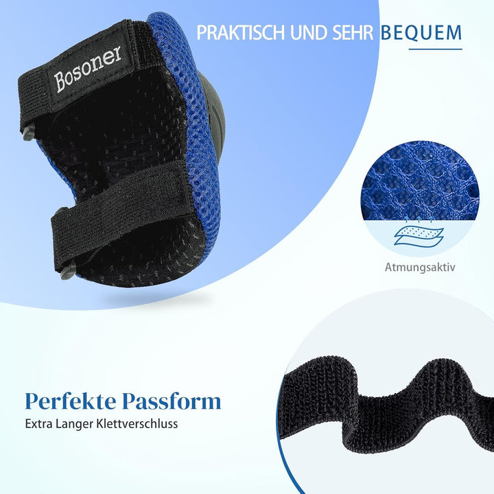 Knieschoner Kinder Schoner Inliner Protektoren: [6er Set] Schützer Inline Skates Kinder Knieschützer