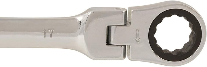 Silverline 580470 Ring-Maul-Ratschenschlüssel mit Gelenk 17 mm