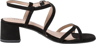 Tamaris Damen Sandaletten, Frauen Sandalen,TOUCHit-Fussbett 37 EU Schwarz, 37 EU Schwarz