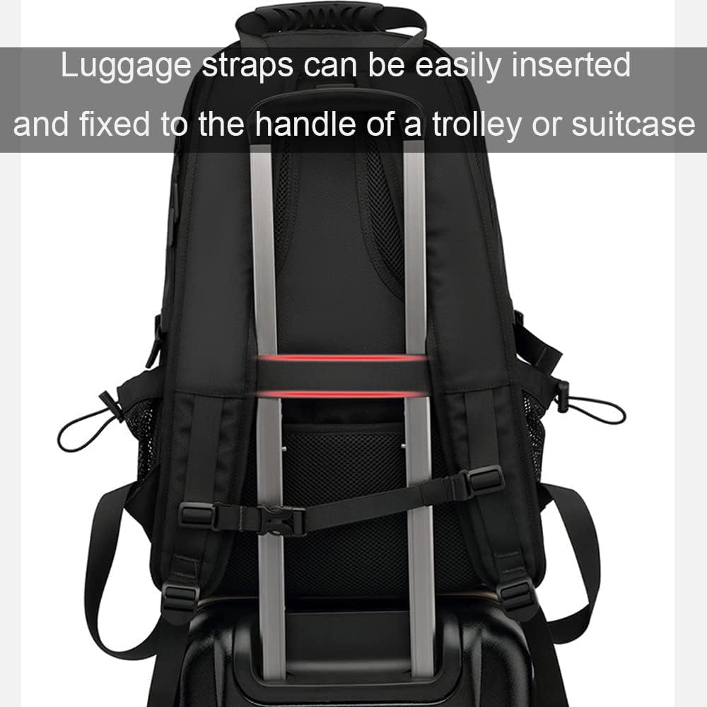 50L 60L 80L Reiserucksack Herren Gross, Erweiterbar Handgepäck Rucksack,17-Zoll Laptoptasche Rucksac