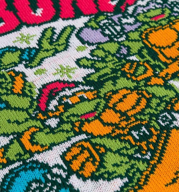 Unisex Teenage Mutant Ninja Turtles Christmas Jumper Notebook L Grün, Mehrfarbig, L Gr&amp;