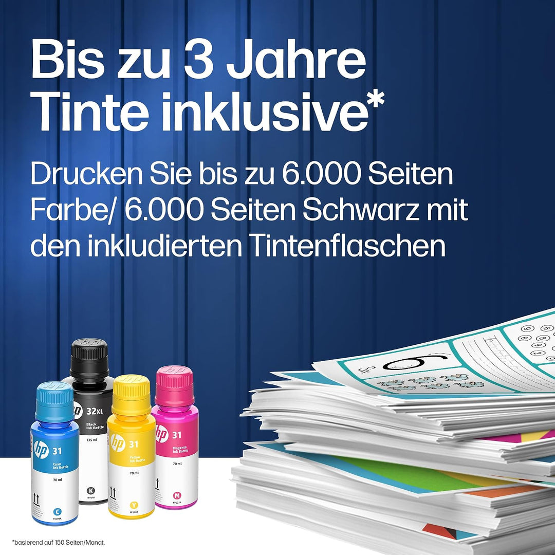 HP Smart Tank 5105 3-in-1 Multifunktionsdrucker, 20€ Cashback, (WLAN; Mobiles Drucken) – 3 Jahre Tin