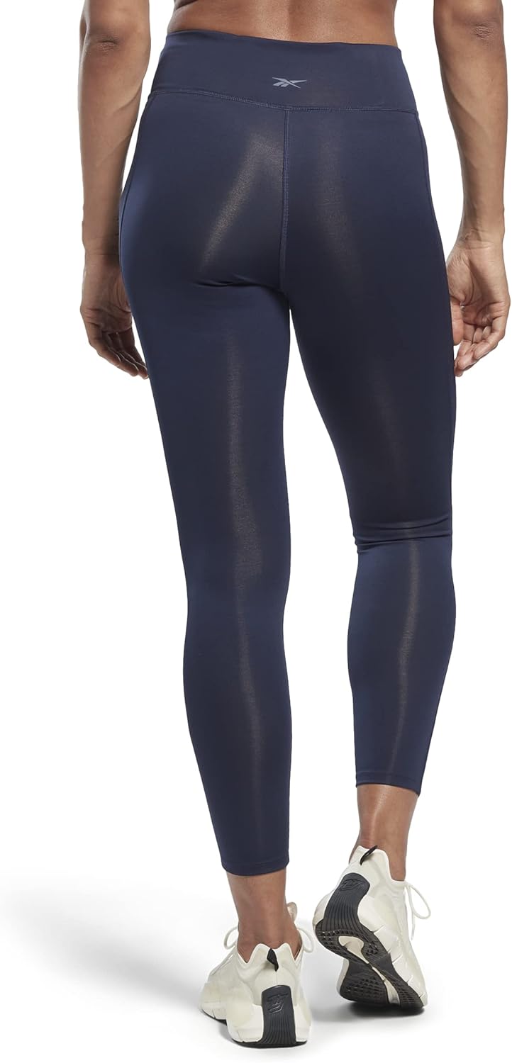 Reebok Damen Identitäts-Logo Leggings XXS Petite Vector Navy, XXS Petite Vector Navy