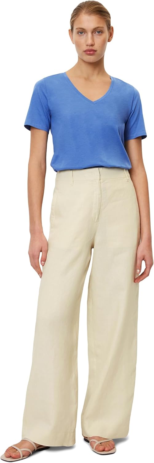 Marc O'Polo Damen T-Shirt mit V-Ausschnitt Regular Fit XXS 864, XXS 864