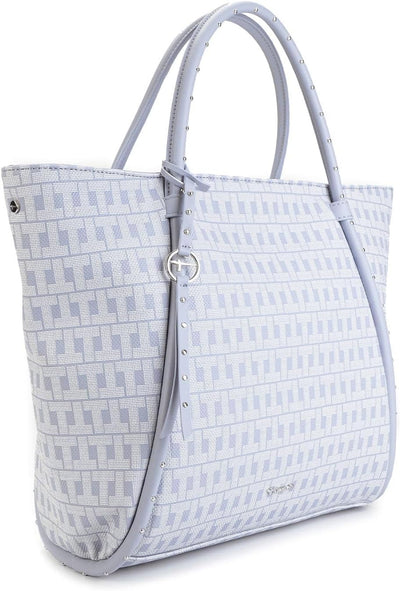 Tamaris Shopper Linn 32266 Damen Handtaschen Ornament Einheitsgrösse Greyblue 855, Einheitsgrösse Gr