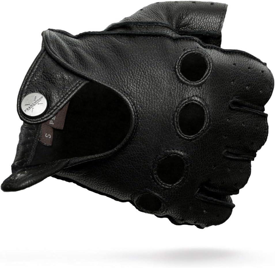 PEARLWOOD Herren Lederhandschuhe Jenson für Autofahrer aus Ziegenleder M (9) black (200), M (9) blac