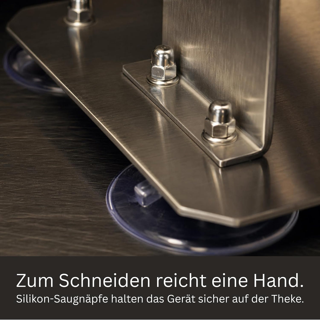 Currywurstschneider Edelstahl manuell, Wurstschneider für Gastro &amp; Imbiss