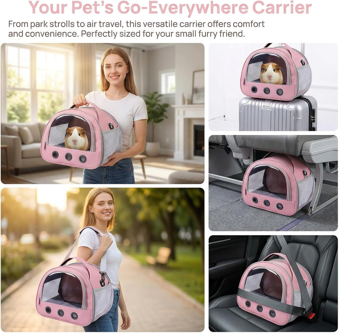 Durchsichtiger Haustiertransporter,Tragbarer Transparenter Reisekäfig,Transportbehälter,Haustier Rei