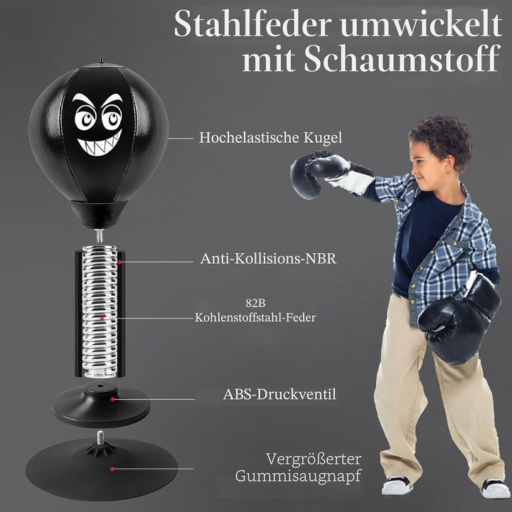 Punchingball Tisch, Punching Ball Punchingbälle Boxbirne Stehend Desktop-Boxsack Stress Buster Speed