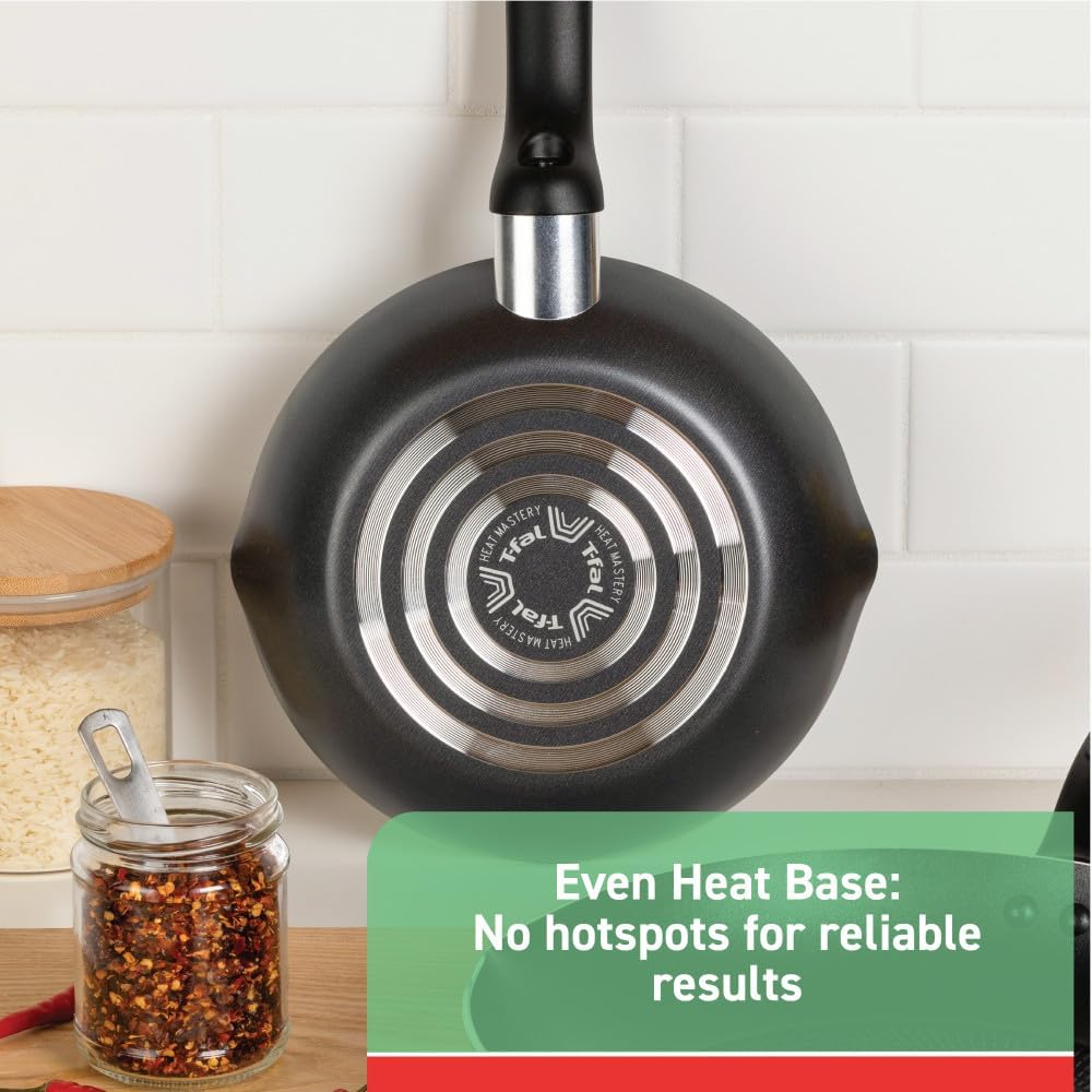 T-fal 2100092147 Edelstahl ofenfest spülmaschinenfest Suppentöpfe, Aluminium, schwarz 12-Quart, 11.4