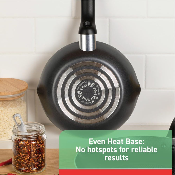 T-fal 2100092147 Edelstahl ofenfest spülmaschinenfest Suppentöpfe, Aluminium, schwarz 12-Quart, 11.4