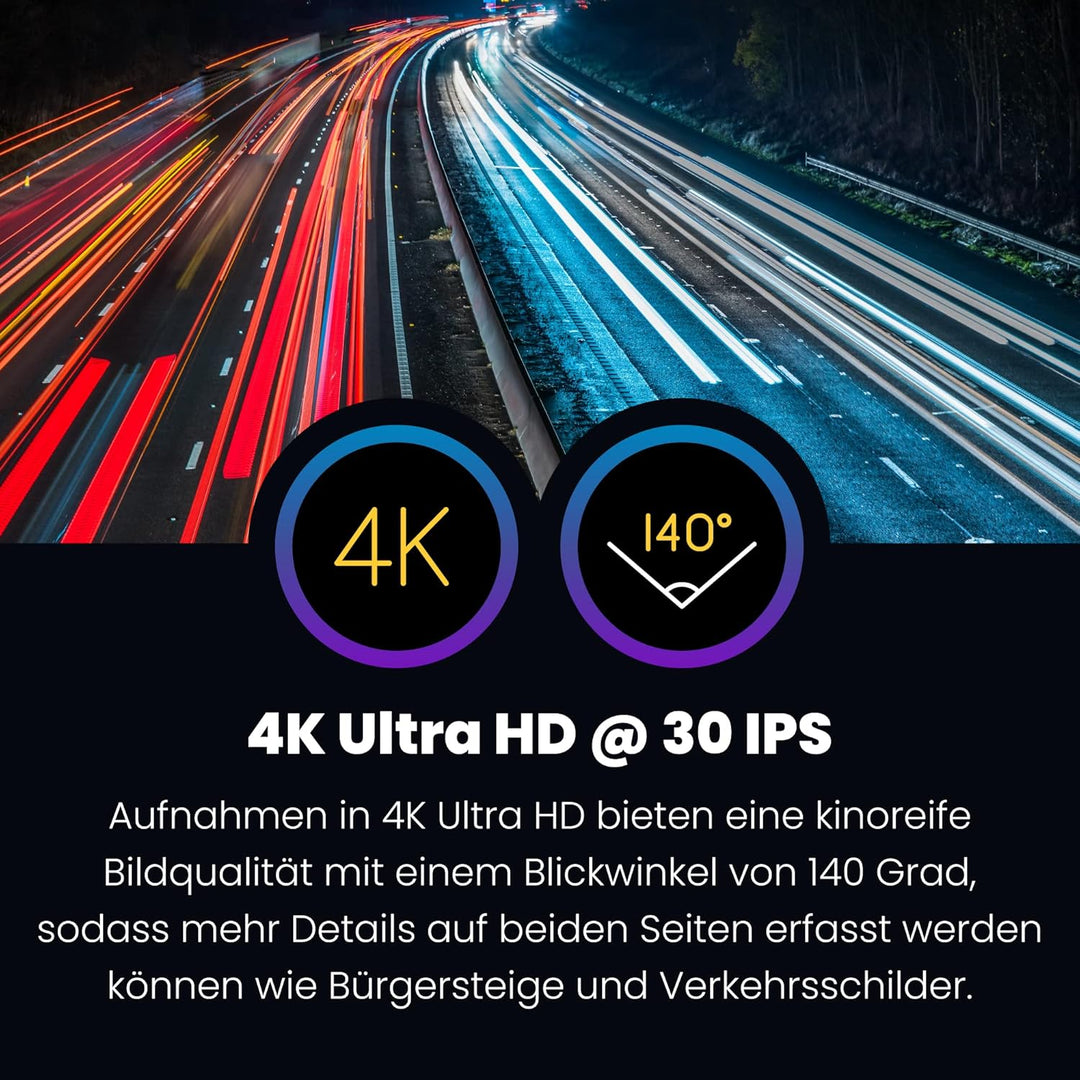 Nextbase 622GW – Autokamera Dashcam Auto – ultraklaren 4K/30fps Aufzeichnung- Super Slow Motion mit