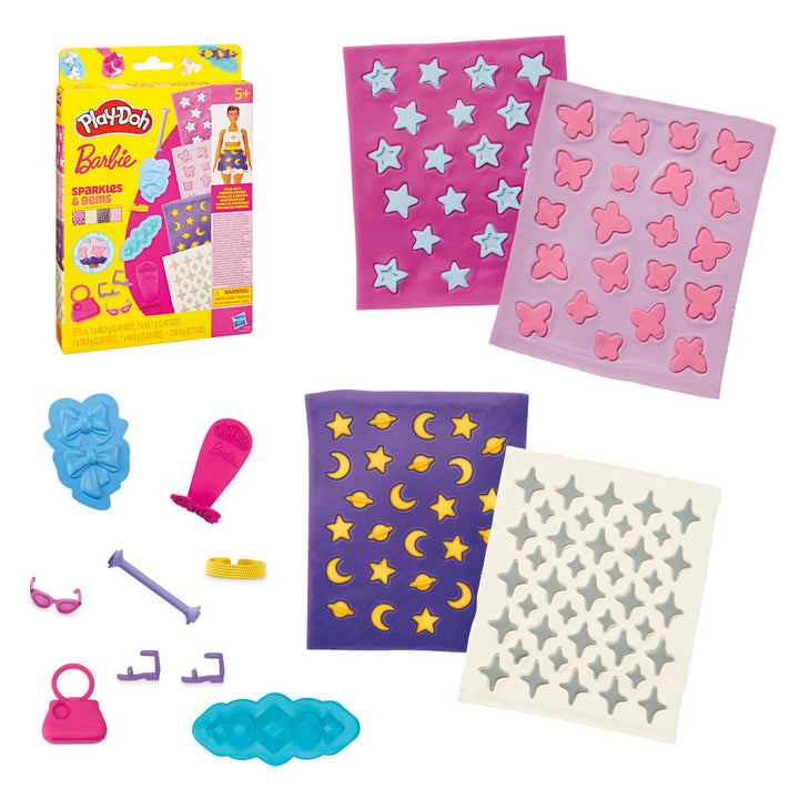 Play-Doh Barbie Glitzer & Edelsteine Accessoire-Pack Accessoire-Pack Glitzer & Edelsteine, Accessoir