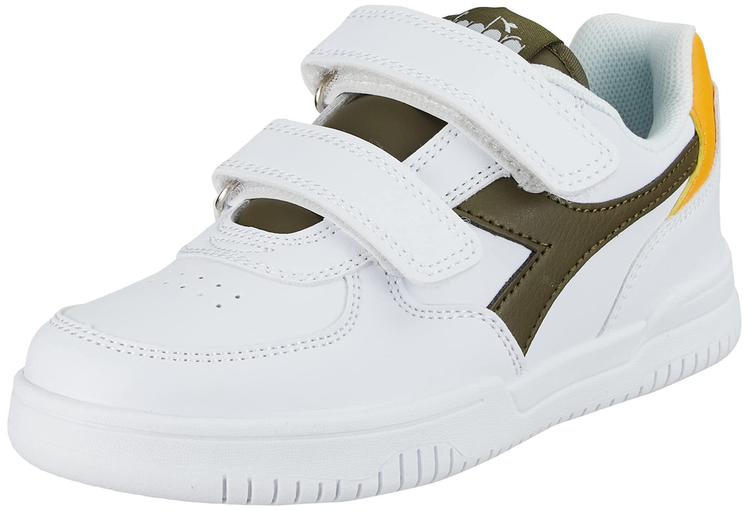 Diadora Unisex Kinder Raptor Low Ps Gymnastikschuh 31 EU Weiss Grün, 31 EU Weiss Grün