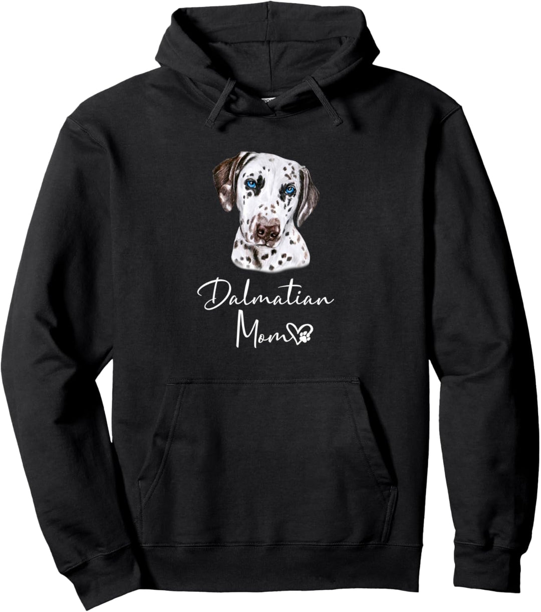 DALMATINA MOM DALMATINER Mama Hund Hundemama Frauchen Pullover Hoodie