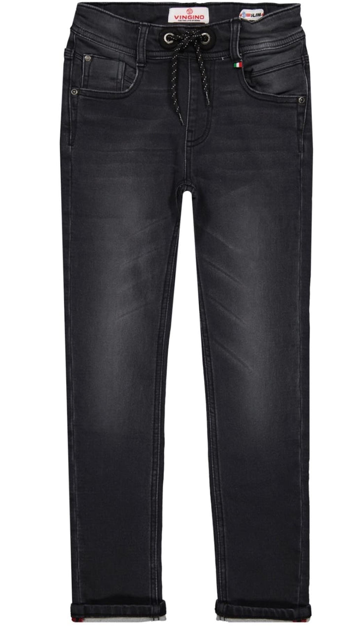 Vingino Jungen Davino Jeans 170 Slim Black Vintage, 170 Slim Black Vintage