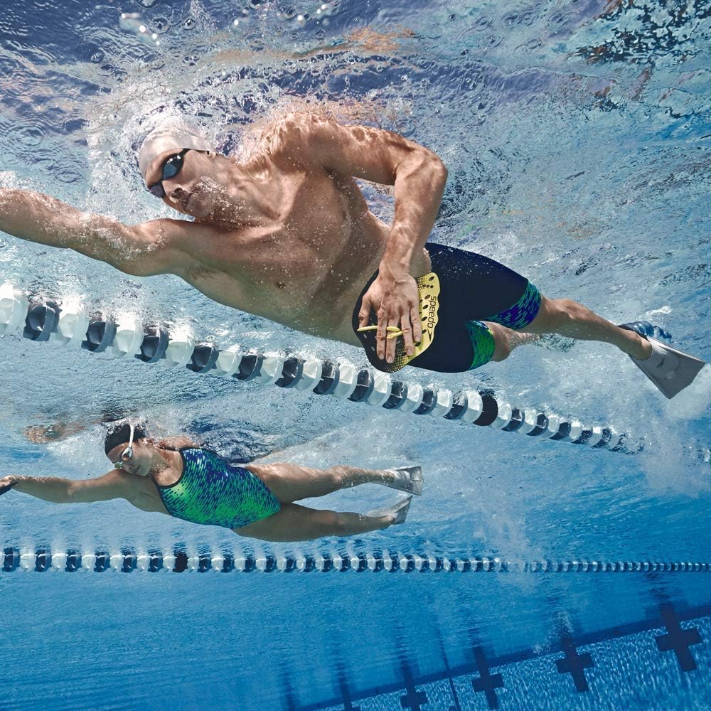 Speedo Schwimmflossen mit Kurzen Flügeln Schuhe XS Gelb / Grau, XS Gelb / Grau