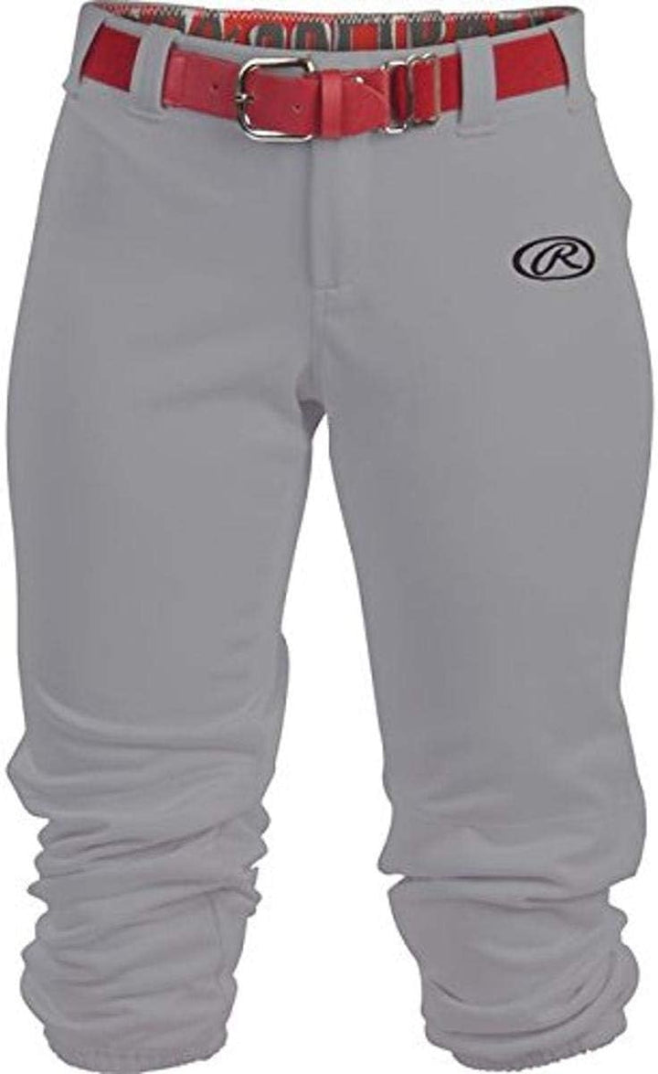 Rawlings Launch Series Schnellpitch-Softball-Hose, Jugend, einfarbig Grau S, Grau S