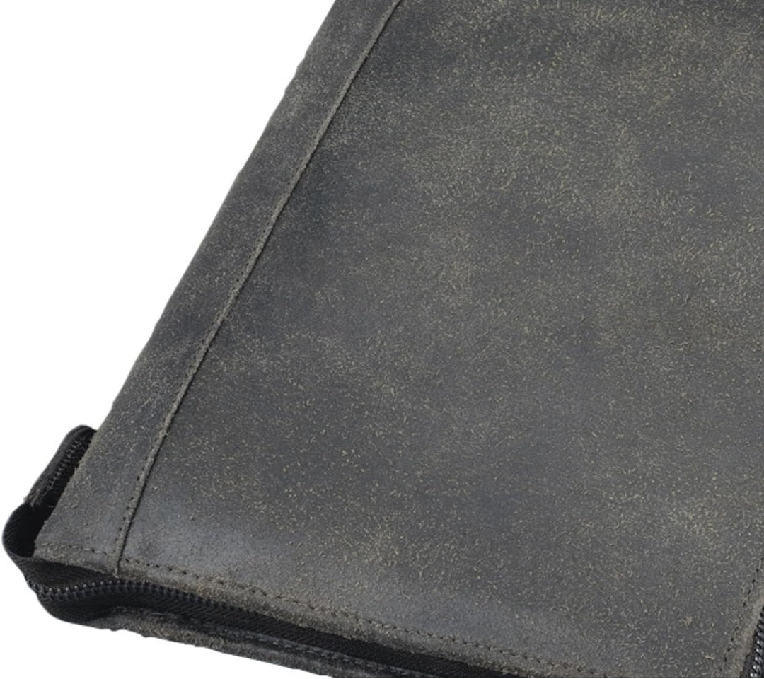 Bind 15503 - Systemplaner Mappe aus split washed Leder in Vintage Optik, braun, ca. 24,5 × 20 × 4 cm