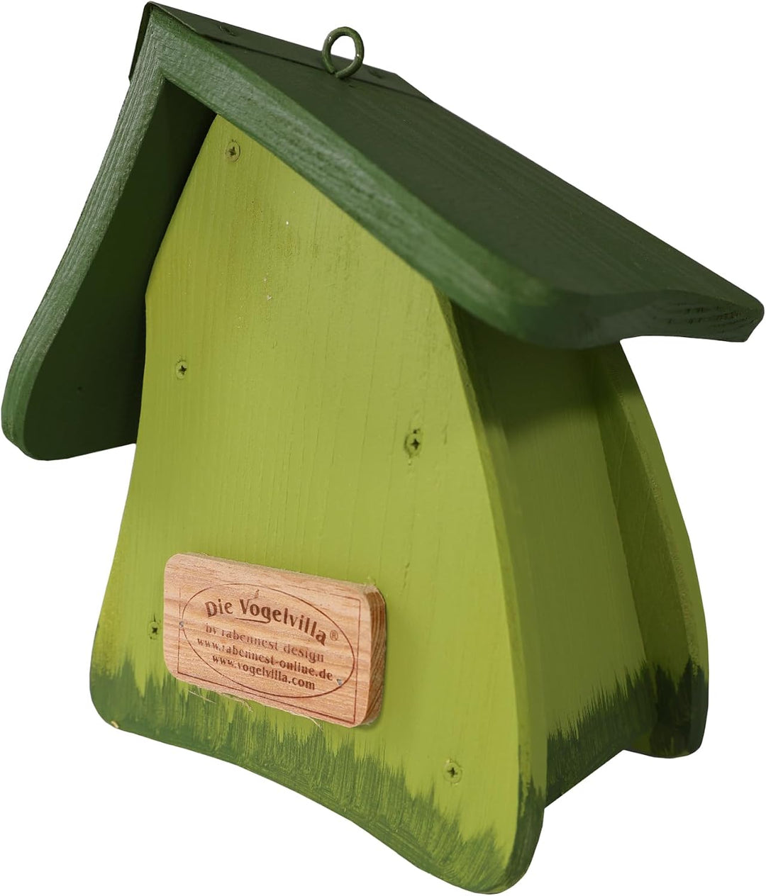 Vogelvilla Nistkasten aus Holz, handbemaltes Nisthaus, mit Aufhängung, Nistkasten Erlebnisgarten