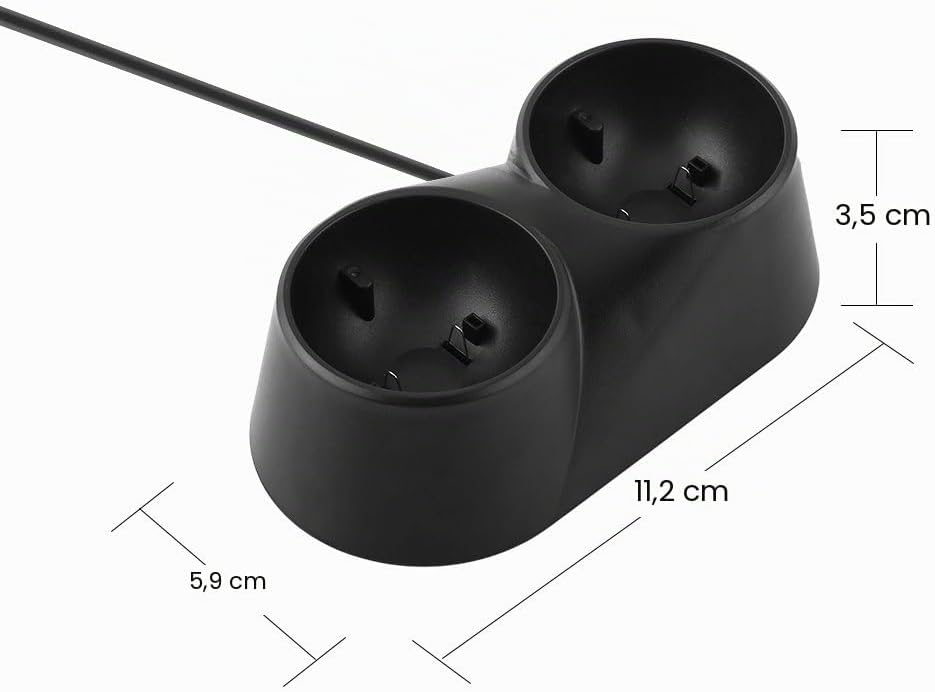 Yctze Controller-Ladestation für PS4 VR, Dual Charger Dock-Ladestationsständer, für Play Station PS4