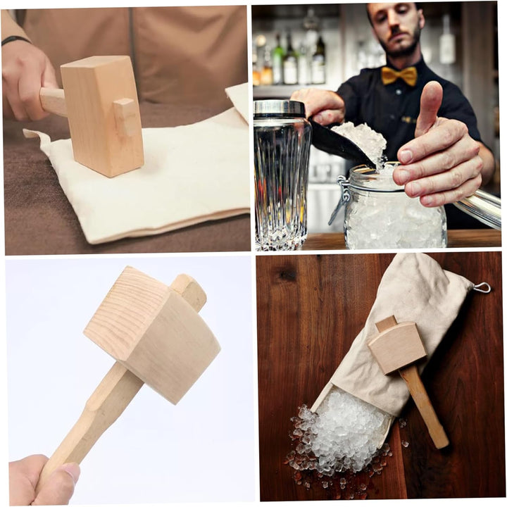 ICE MALDET UND SABE MIT ICE SCOOP 3PCS/SET Food Grade Manual Crusable Professional Crusher für Heimn