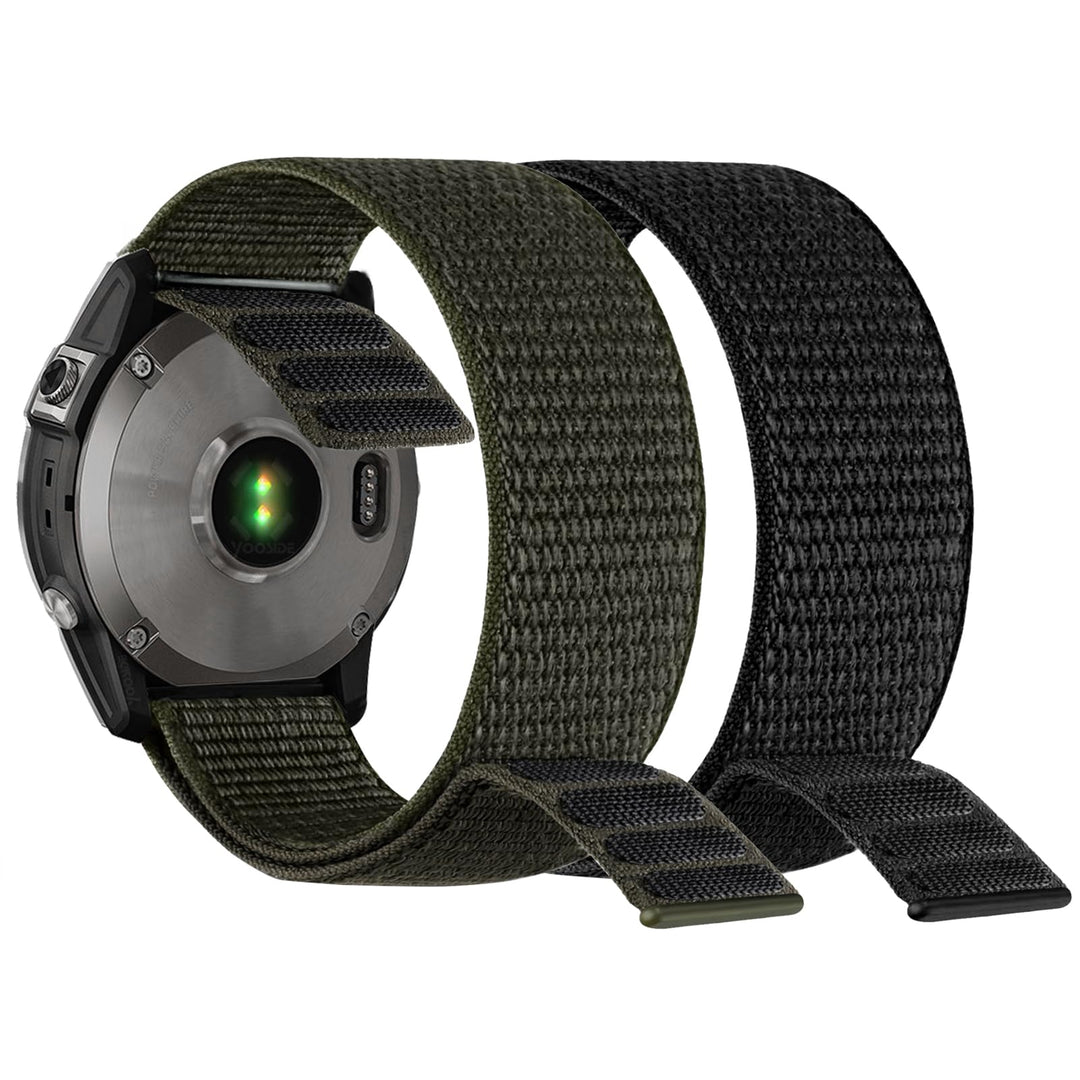 YOOSIDE 22mm Loop Nylon Armband für Garmin EPIX Pro 47mm / Fenix 6 / Fenix 5 / Fenix 7, Ultraleichte