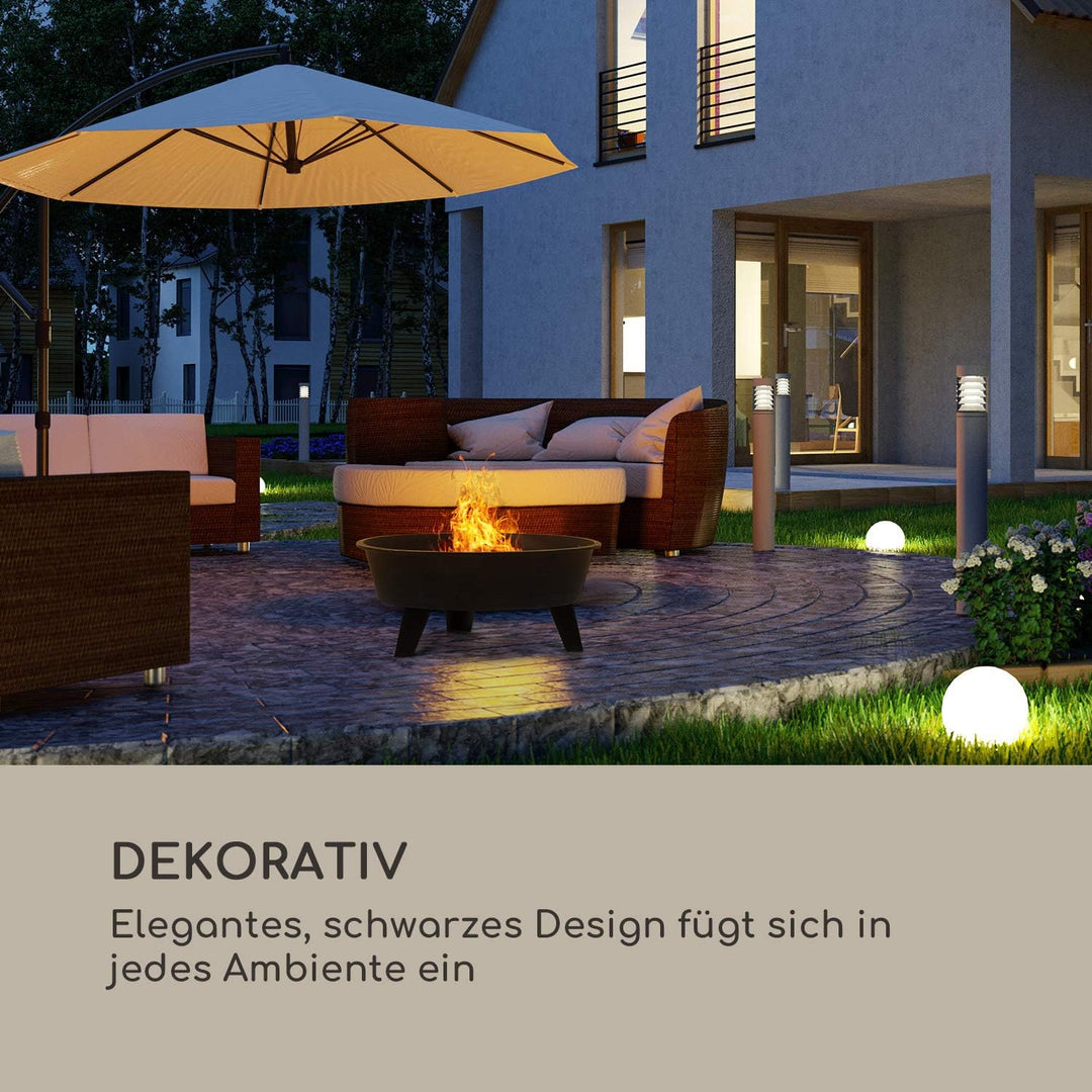 Blumfeldt 2-in-1 Feuerschale - Feuerschale für den Garten mit Edelstahl-Grillrost, Feuerschalen Fire