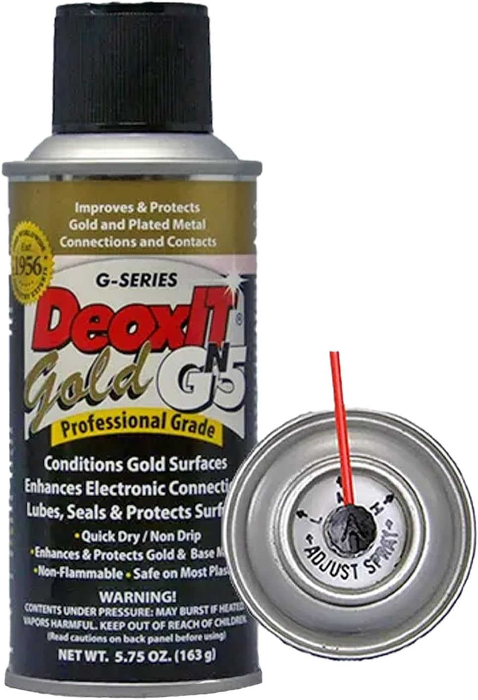 Caig DeoxIT GN5S-6N Gold Kontaktspray mit keepdrum Mikrofasertuch