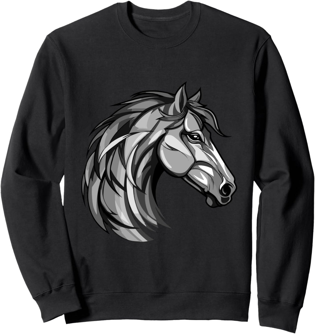 Pferd Porträt Kopf Tierrettung Sweatshirt