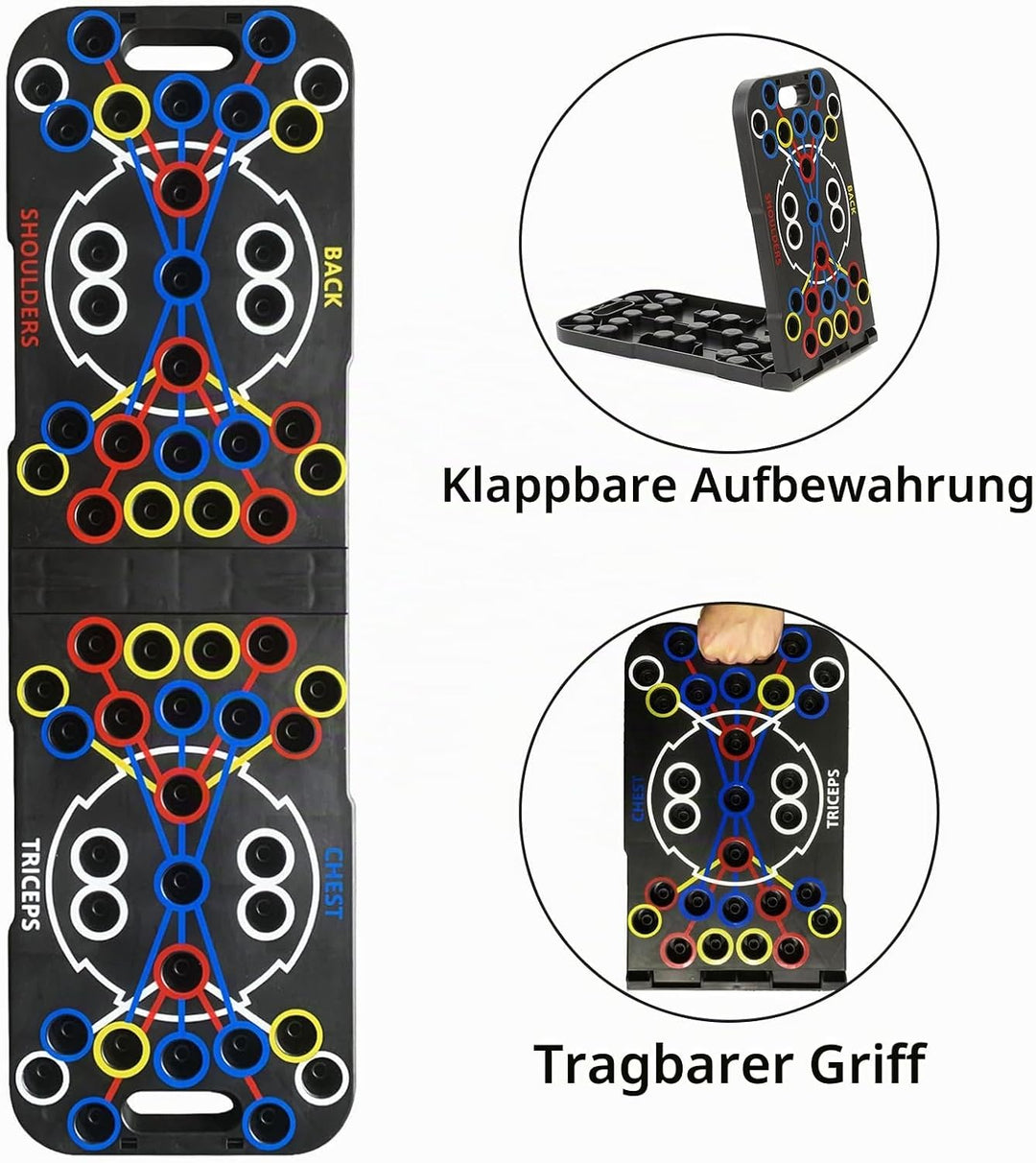 Hochschiebbares Brett, tragbare Multifunktions-abnehmbare 14-in-1-Liegestützstange, Krafttraining Li