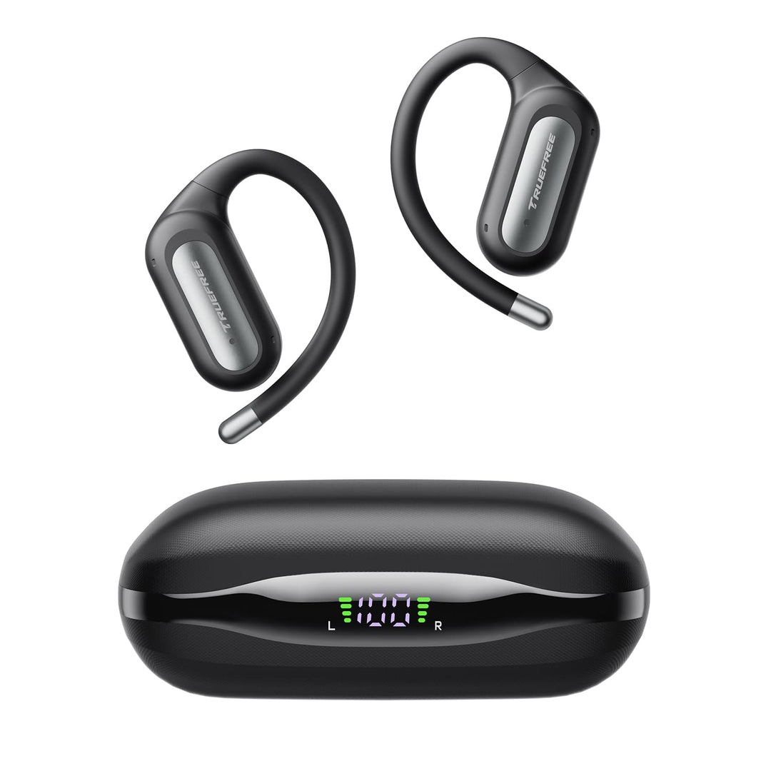 truefree EarFit DS1 Open-Ear Kopfhörer, Filigraner Ohrhaken Sport Ohrhörer, Kabellos Bluetooth 6.0 E