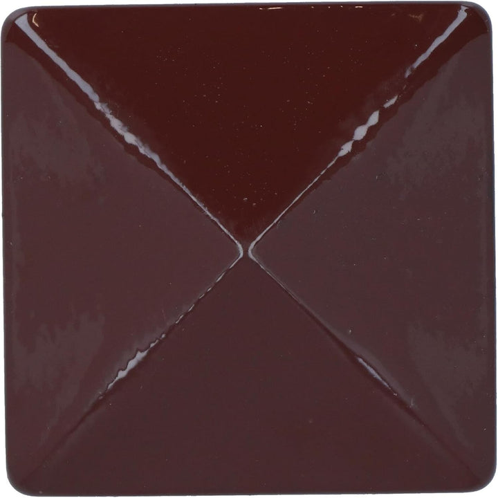Zaunpfostenkappen aus Metall für Zaunpfosten, 75 mm x 75 mm, Schutzabdeckung, Braun, 16 Stück 16 x C